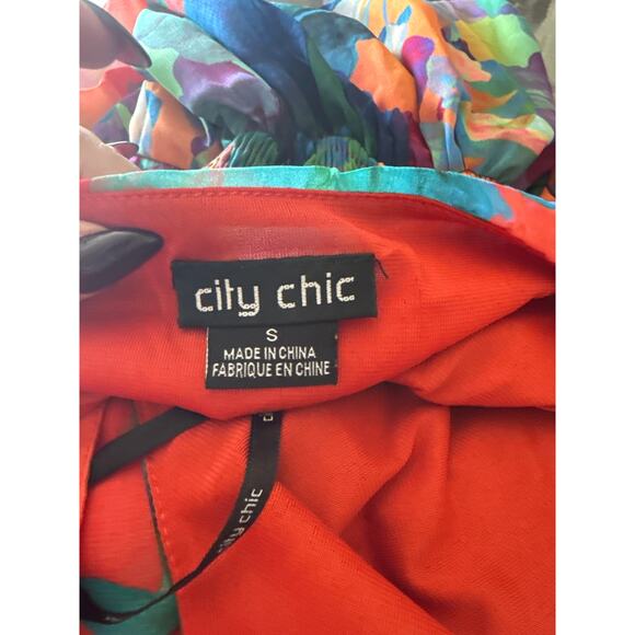 City Chic "Hot‎ Summer Days" High Low Maxi Dress Size Small - Picture 5 of 6